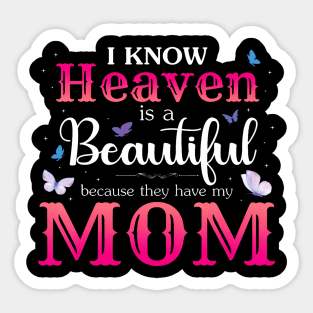 Missing Mom In Heaven Angel Memorial Day Mother Day Women Sticker